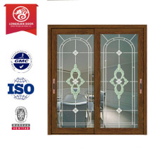 Longxuan product 72 in. X 80 in. Smooth Classic Clear Glass GBG Full Lite peint en fibre de verre Double Prehung Front Door